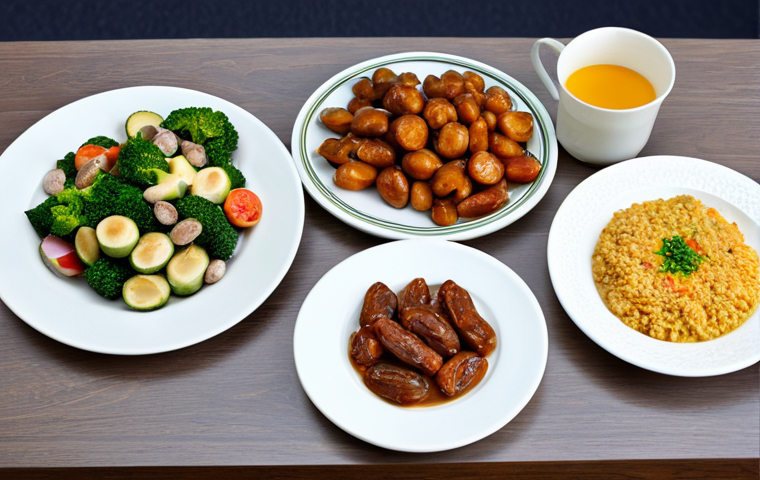 고령친화식품 개발 - **

A professional female nutritionist, fully clothed in modest professional attire, advises a smili...