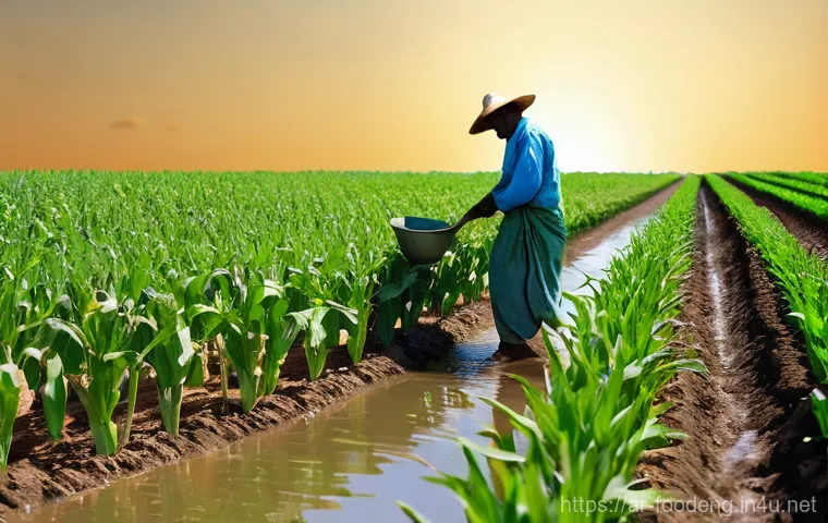 식품 공학에서의 유전공학 응용 - **Prompt: The Dawn of a Genetic Agricultural Revolution.**
    *   **Description:** A vibrant, panor...